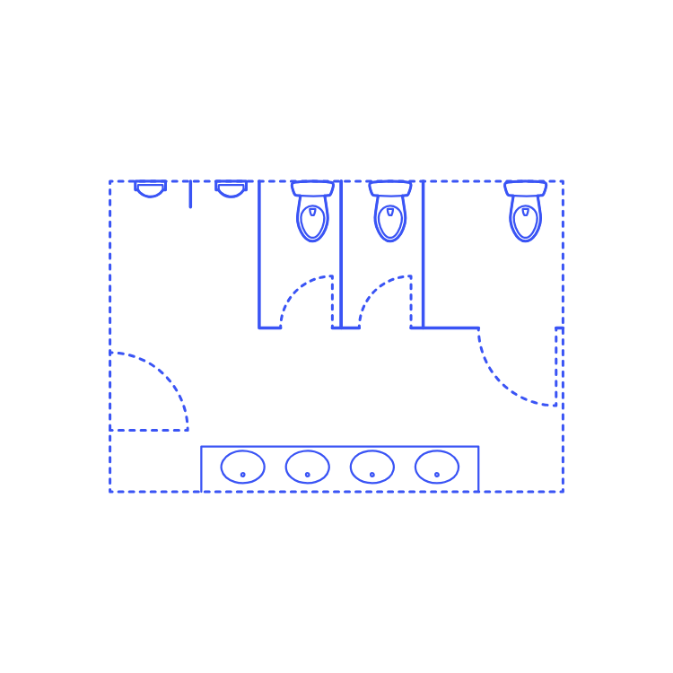 Layouts Restrooms Line Tracing Svg Vector Free Vectors